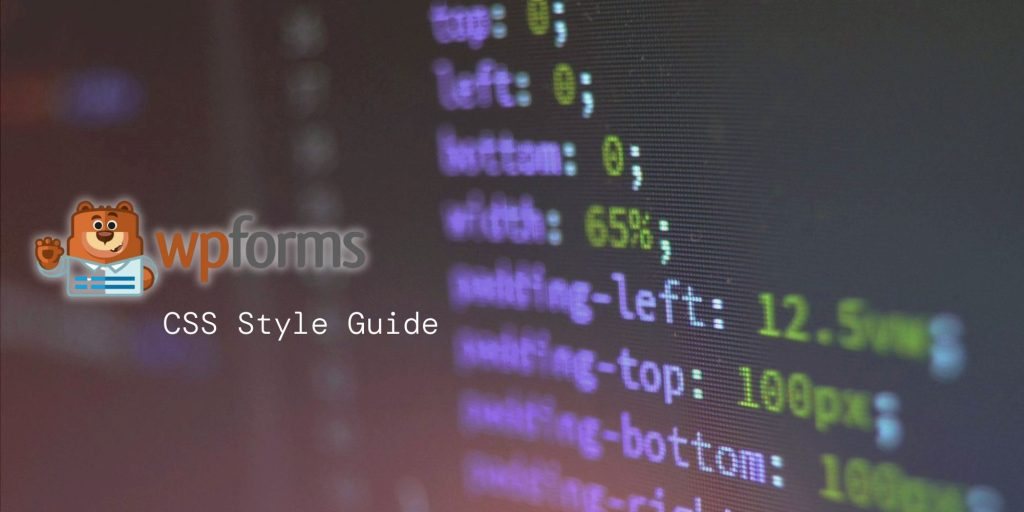 WPForms form styled on a website