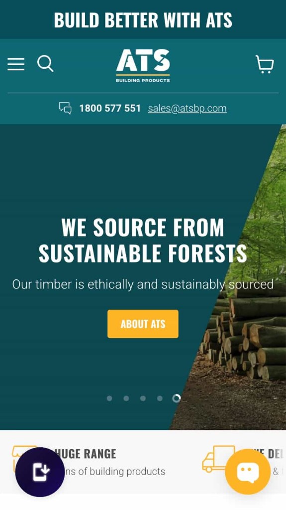 ATS Building Products website